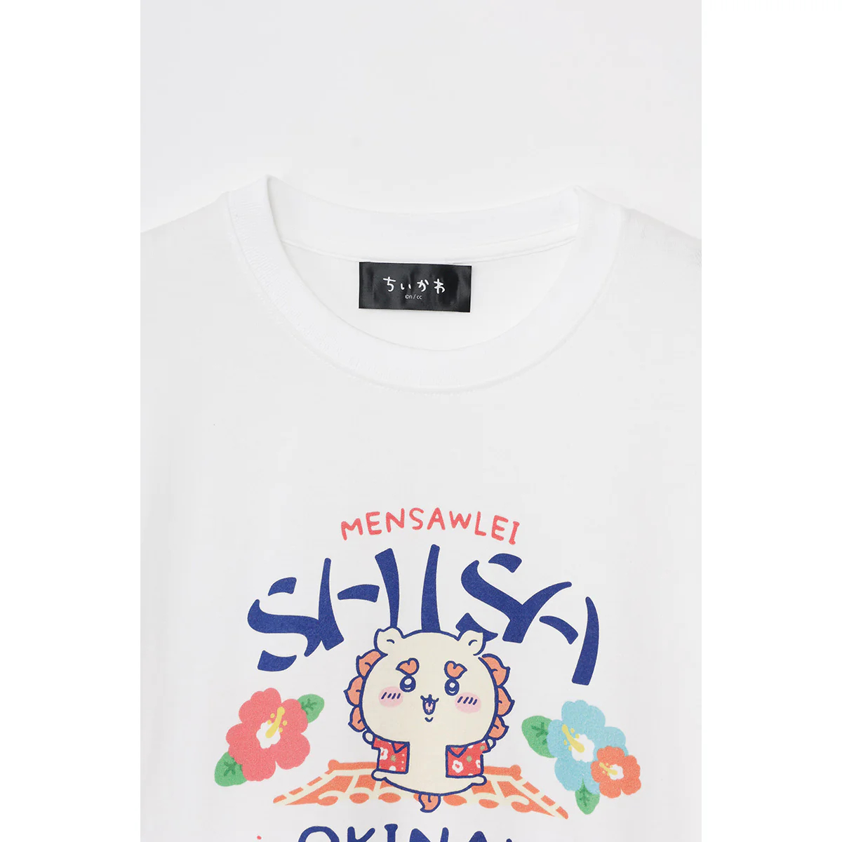 ちいかわ シーサーのおみやげやさん Tシャツ めんそーれシーサー ホワイト - Image 3