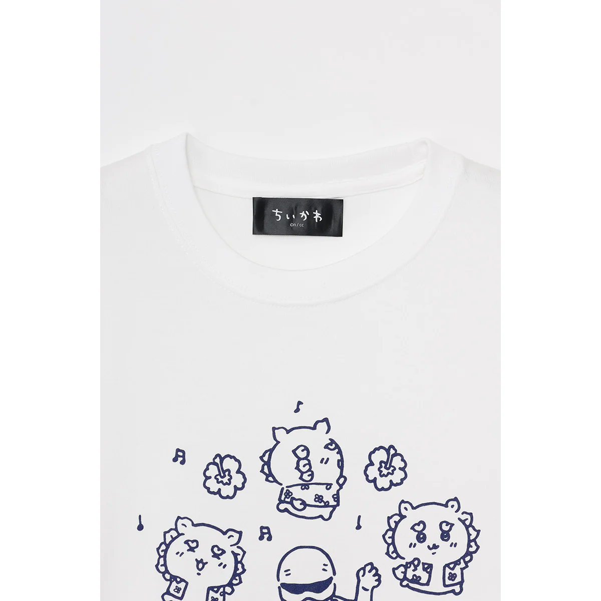 ちいかわ シーサーのおみやげやさん Tシャツ LET'S KEEP DANCING ホワイト - Image 3