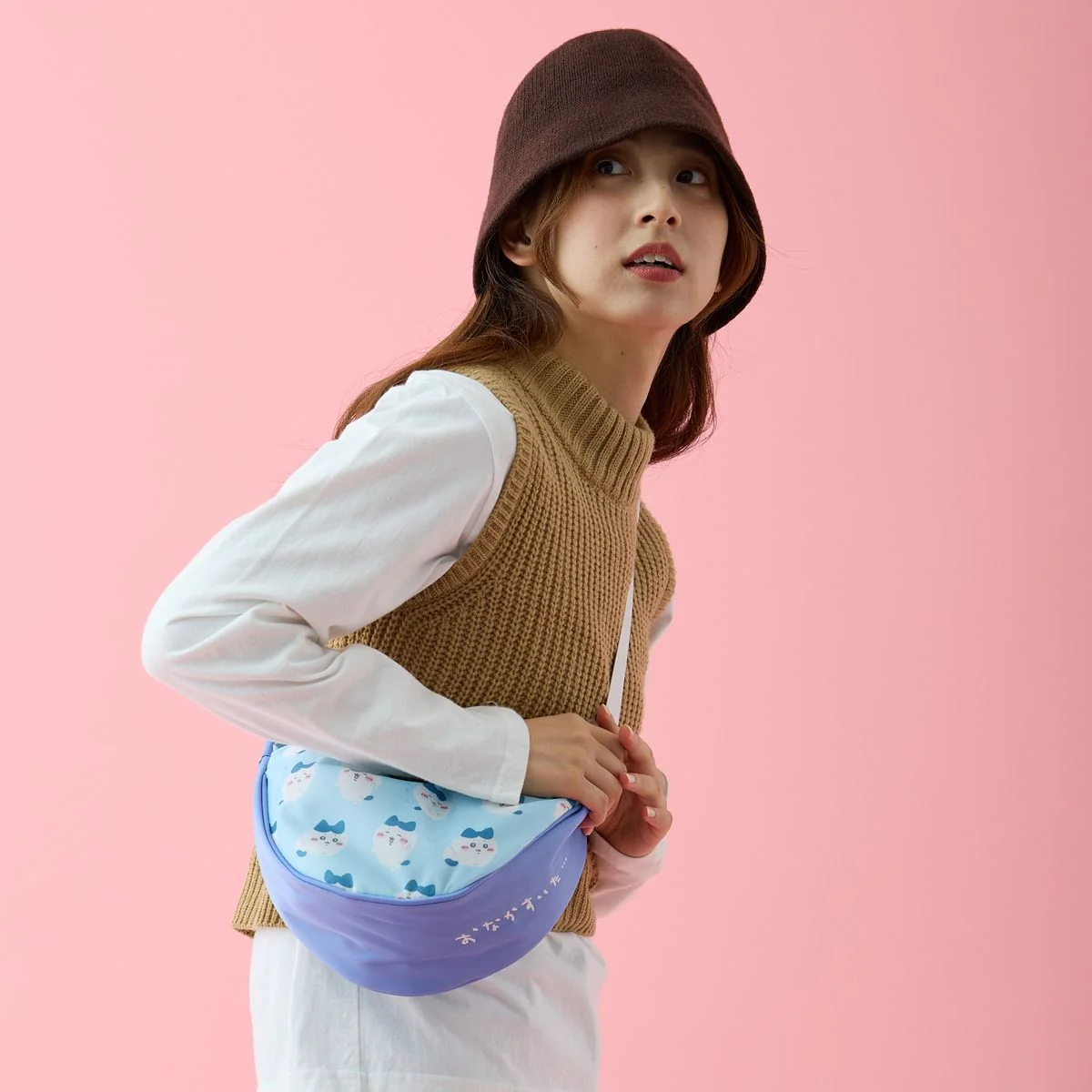 ちいかわ ショルダーバッグ ハチワレ ブルー - Image 7