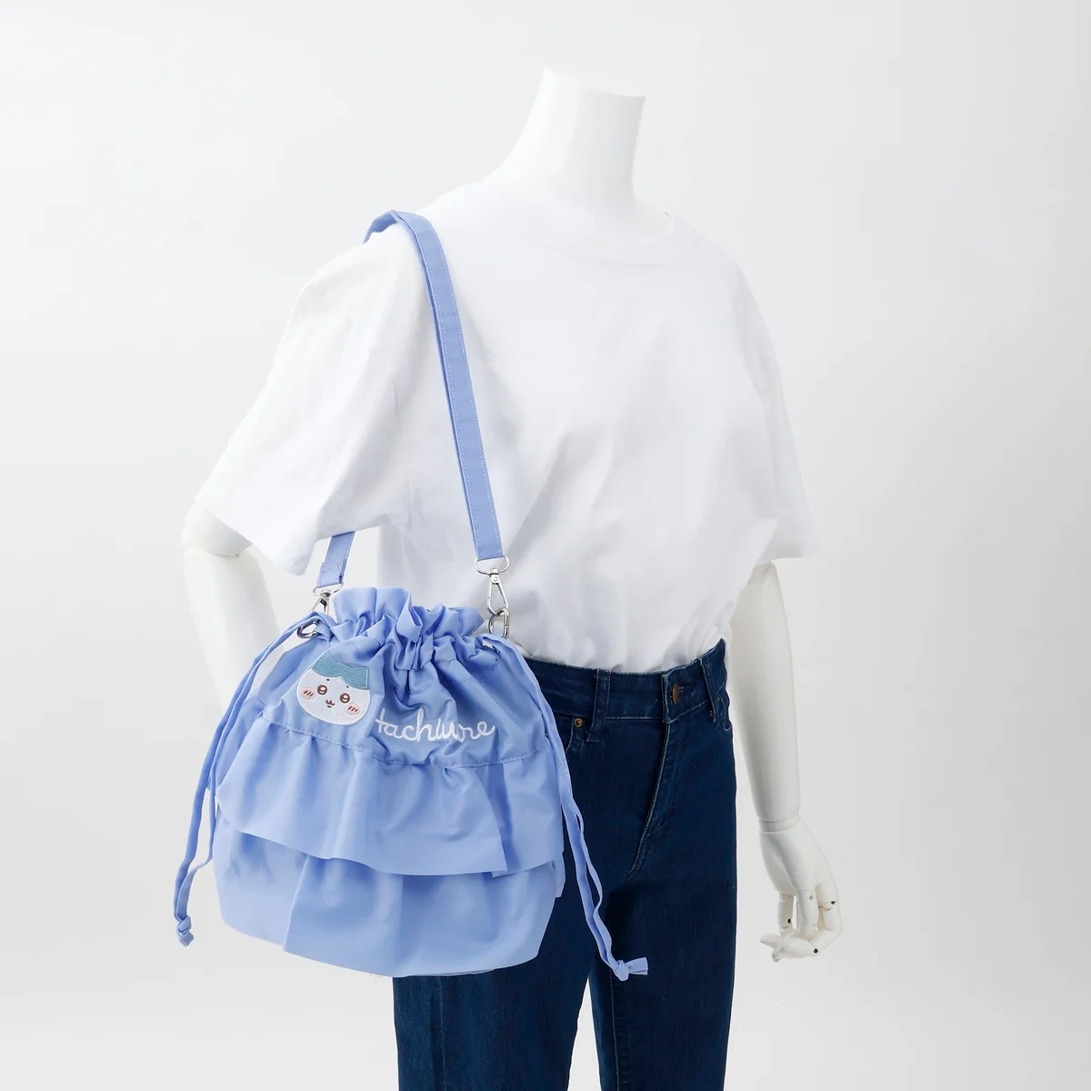 ちいかわ フリルショルダーバッグ ハチワレ ブルー - Image 6