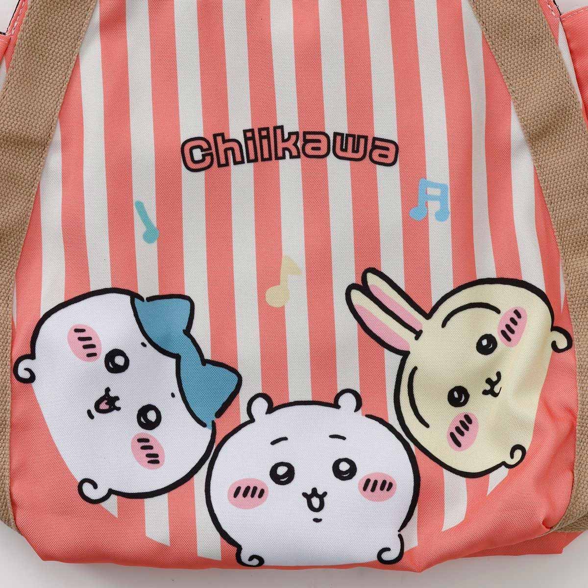 ちいかわ バルーンバッグ ストライプ ピンク - Image 8