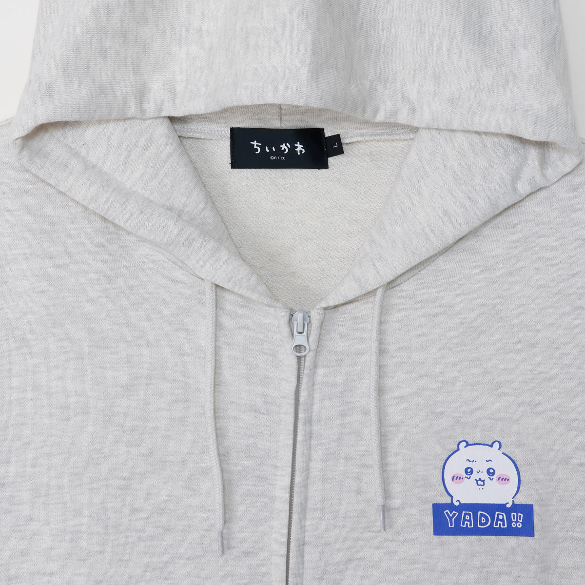 ちいかわ ZIPパーカー YADA！ ミックスグレー - Image 6