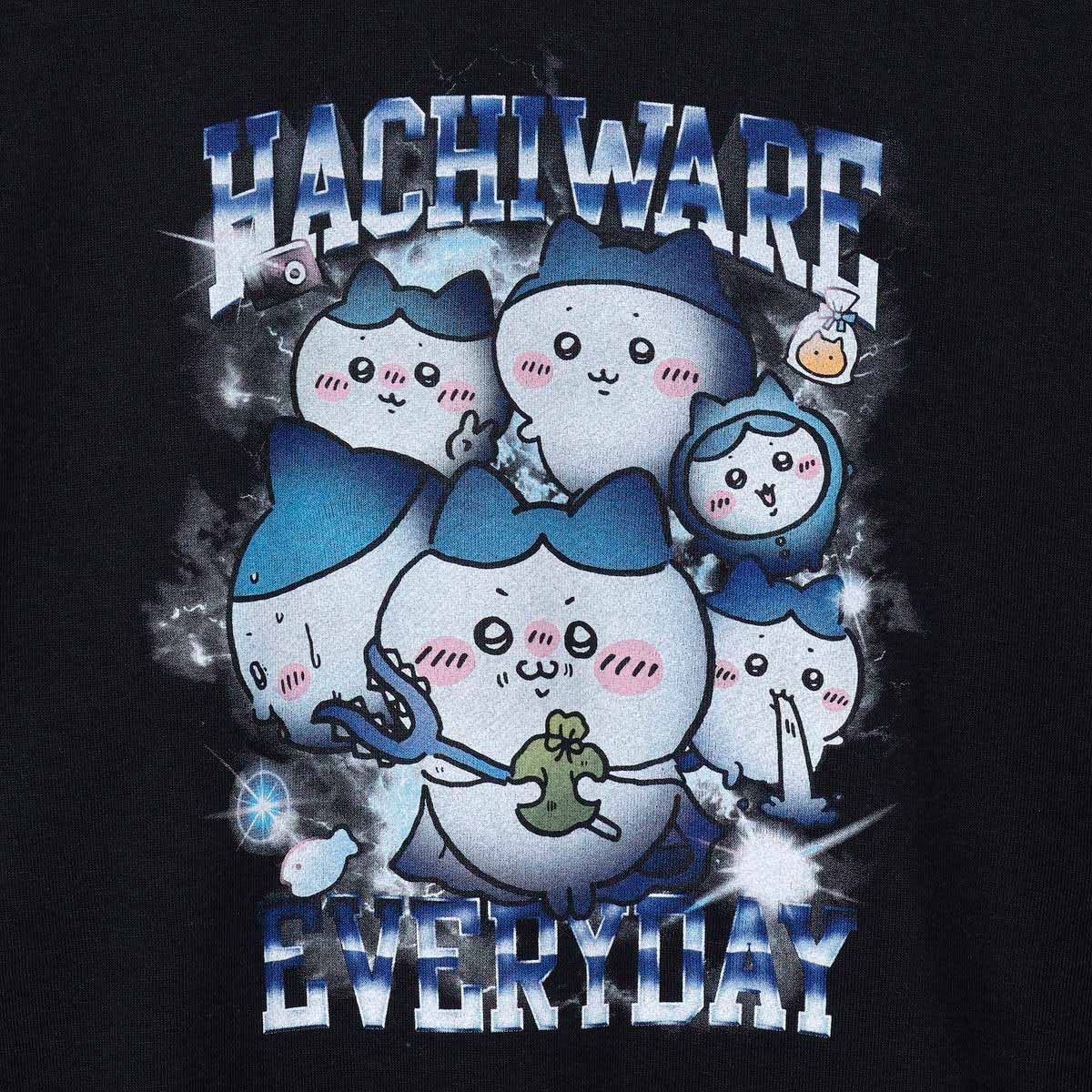 ちいかわ スウェット HACHIWARE EVERYDAY ブラック - Image 4