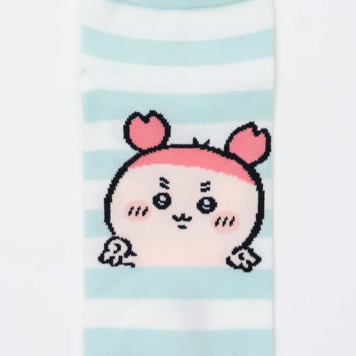 ちいかわ クルーソックス 古本屋ピース サックスボーダー - Image 2