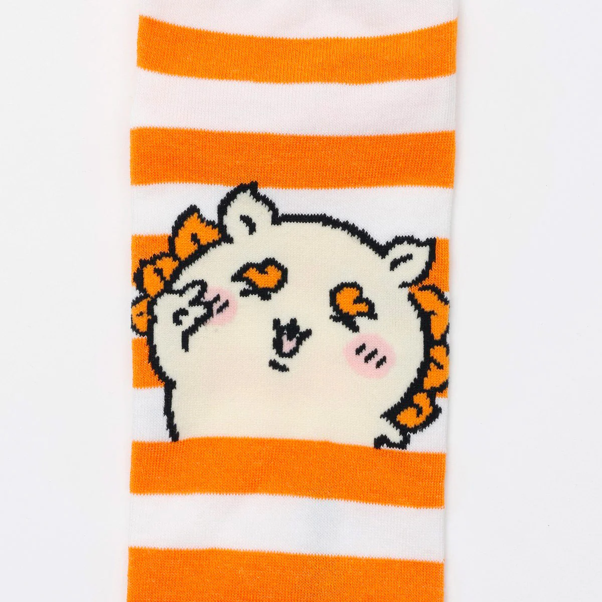 ちいかわ クルーソックス シーサーピース オレンジボーダー - Image 2