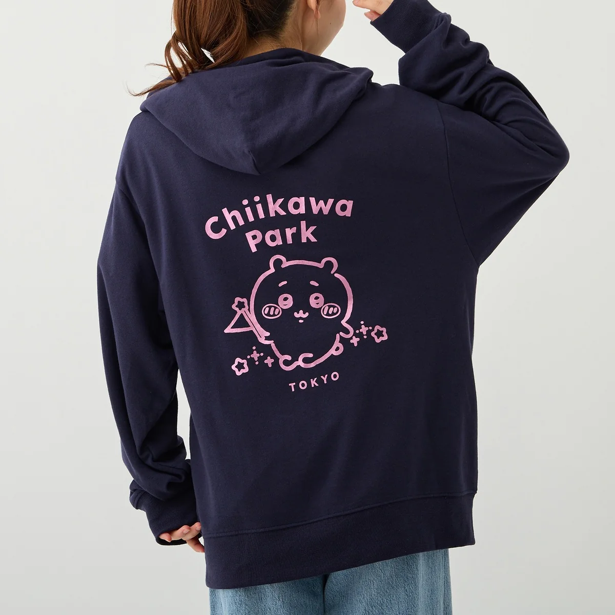 ちいかわ ちいかわパーク パーカー ちいかわ ネイビー - Image 2