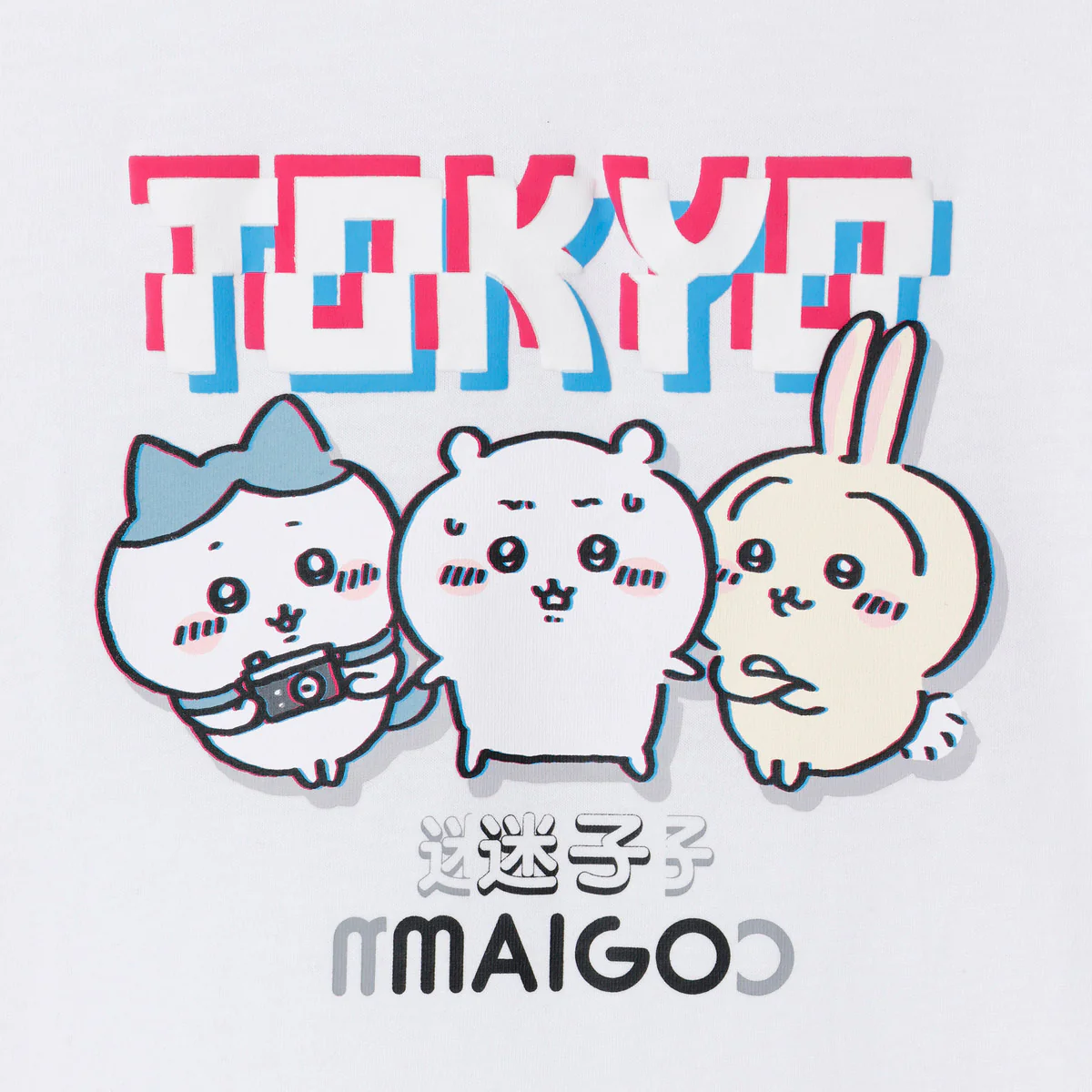 ちいかわ トーキョーちいかわ Tシャツ 迷子 ホワイト - Image 3