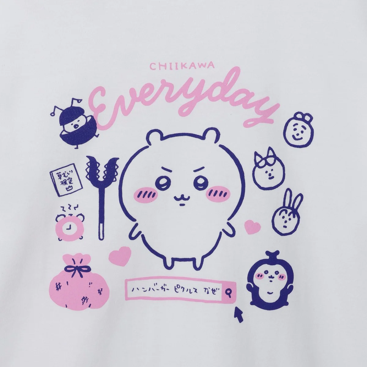 ちいかわ Tシャツ ちいかわの毎日 ホワイト - Image 3