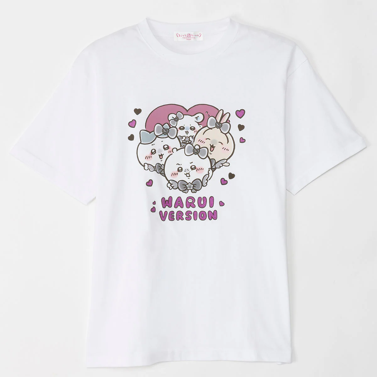 ちいかわ まじかるちいかわ Tシャツ 悪いバージョンだ みんな ホワイト - Image 3