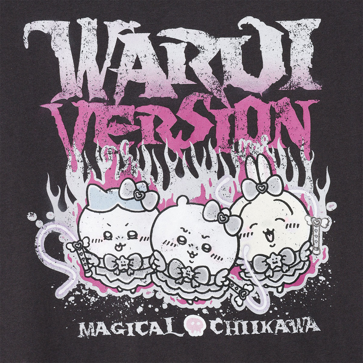 ちいかわ まじかるちいかわ Tシャツ 悪いバージョンだ 3人 スミ - Image 4