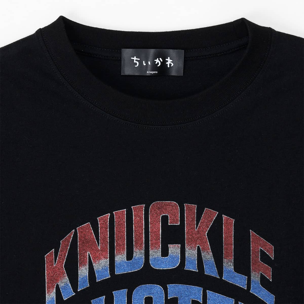 ちいかわ Tシャツ KNUCKLE DUSTER ブラック - Image 3