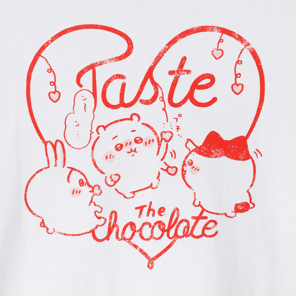 ちいかわ Tシャツ ハート ホワイト - Image 5