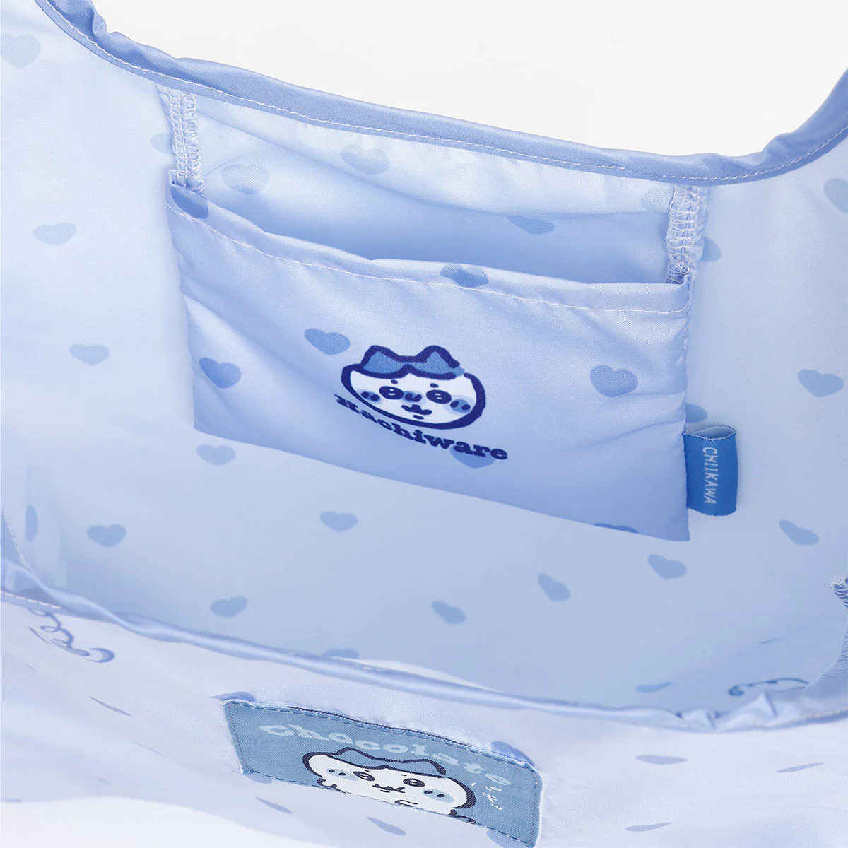 ちいかわ エコバッグ ハートチョコレート ハチワレ ブルー - Image 7