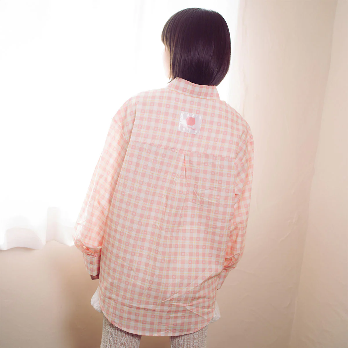 ちいかわ チェックシリーズ シャツ ちいかわ ピンク - Image 3