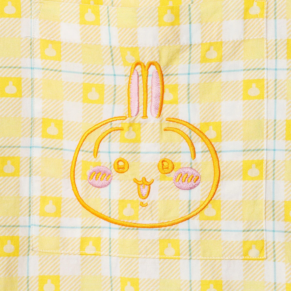 ちいかわ チェックシリーズ シャツ うさぎ イエロー - Image 11