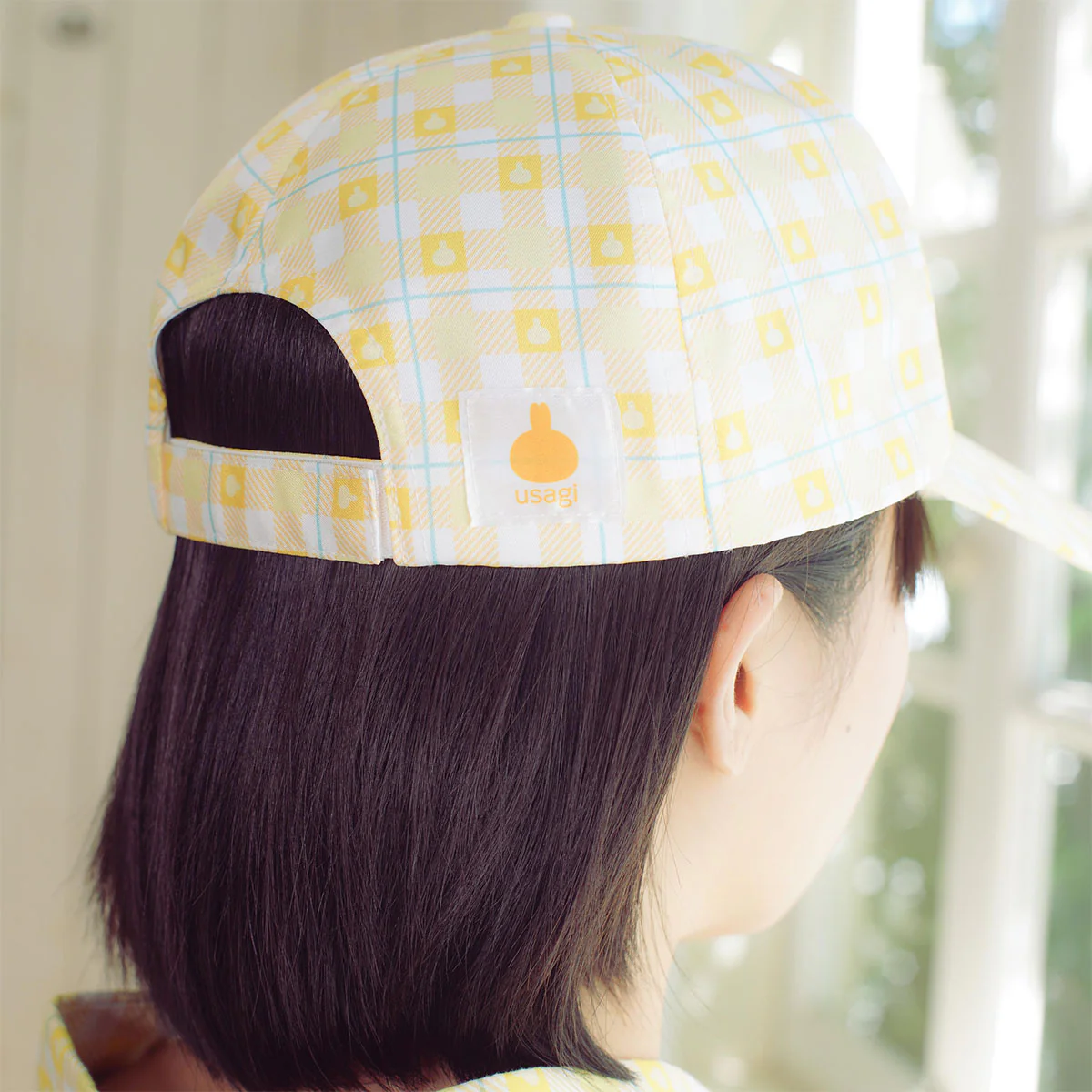 ちいかわ チェックシリーズ CAP うさぎ イエロー - Image 3