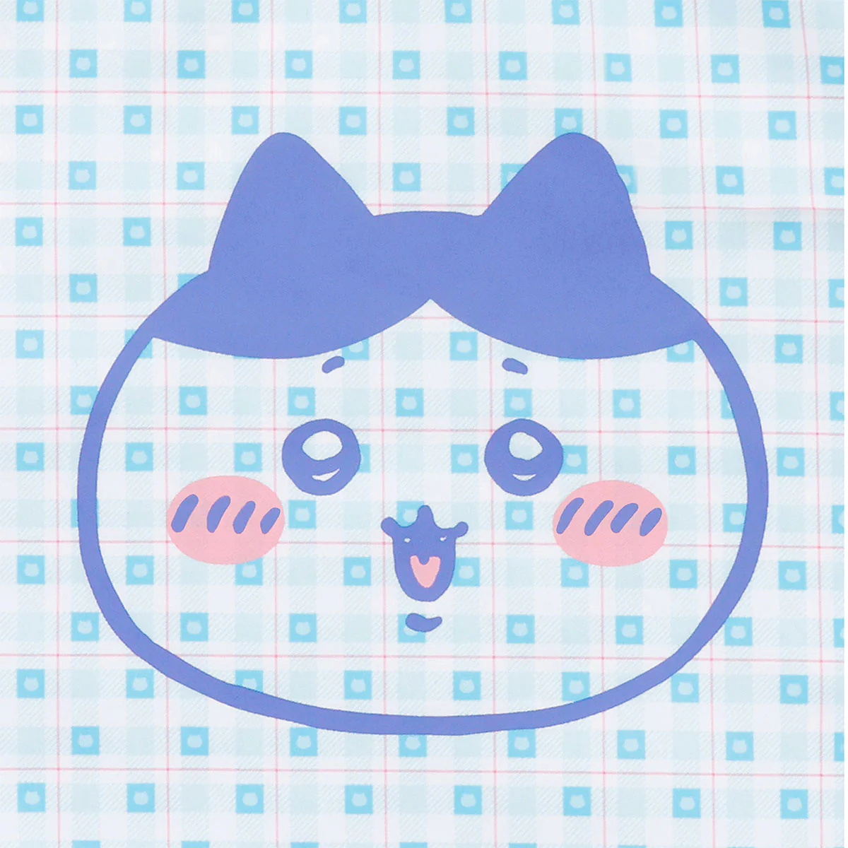 ちいかわ チェックシリーズ トートバッグ（チャーム付き）ハチワレ ブルー - Image 11