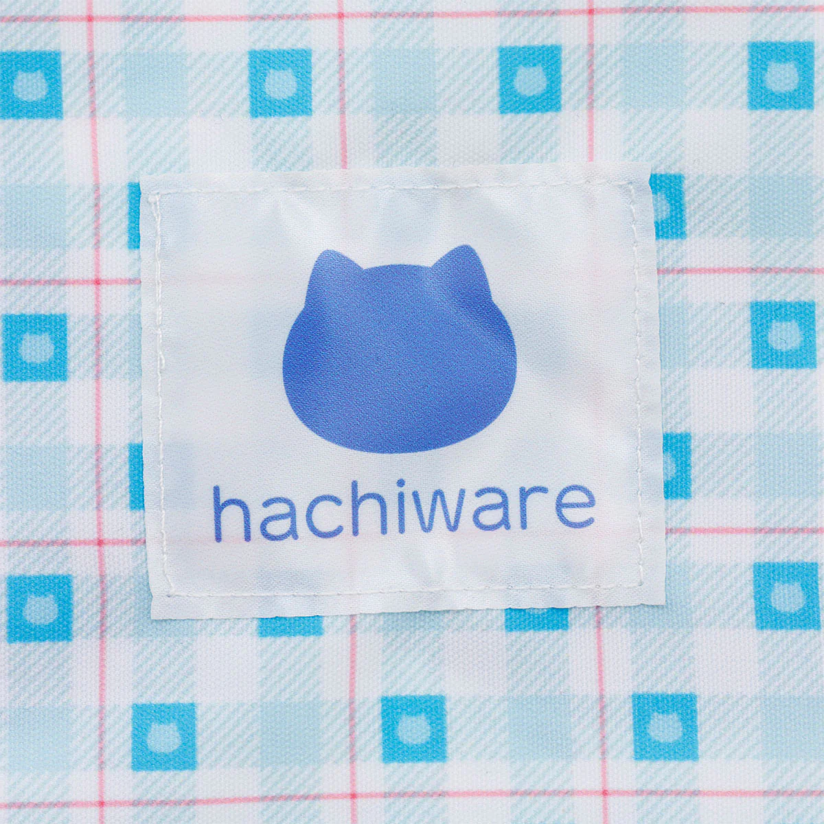 ちいかわ チェックシリーズ トートバッグ（チャーム付き）ハチワレ ブルー - Image 9