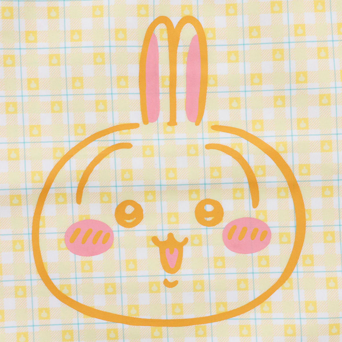 ちいかわ チェックシリーズ トートバッグ(チャーム付き)うさぎ イエロー - Image 10