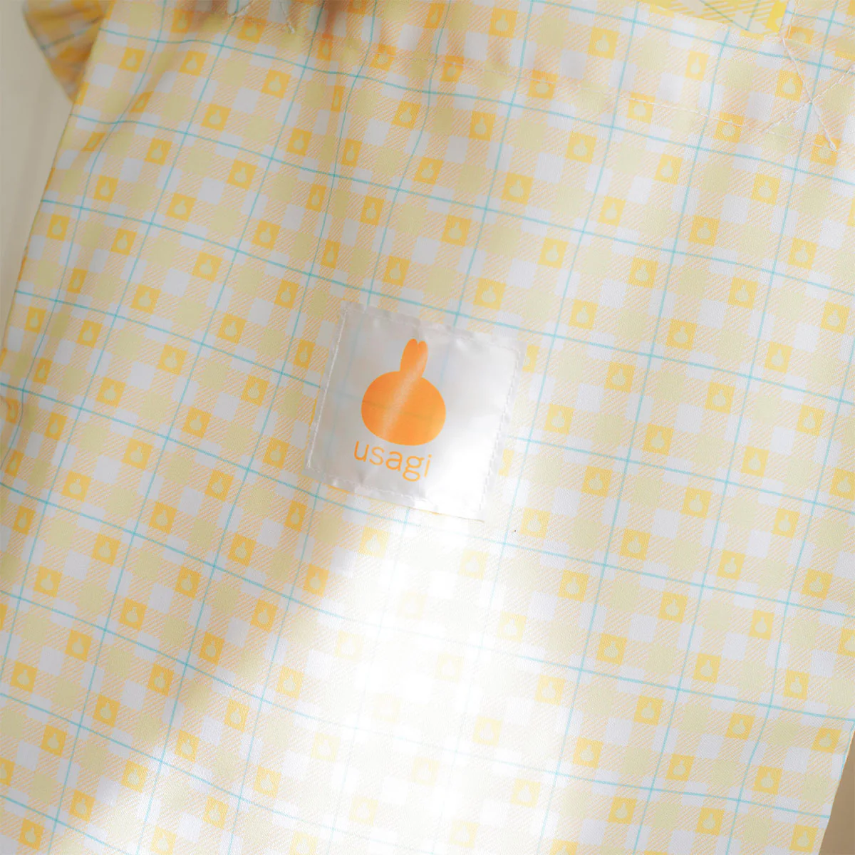 ちいかわ チェックシリーズ トートバッグ(チャーム付き)うさぎ イエロー - Image 11