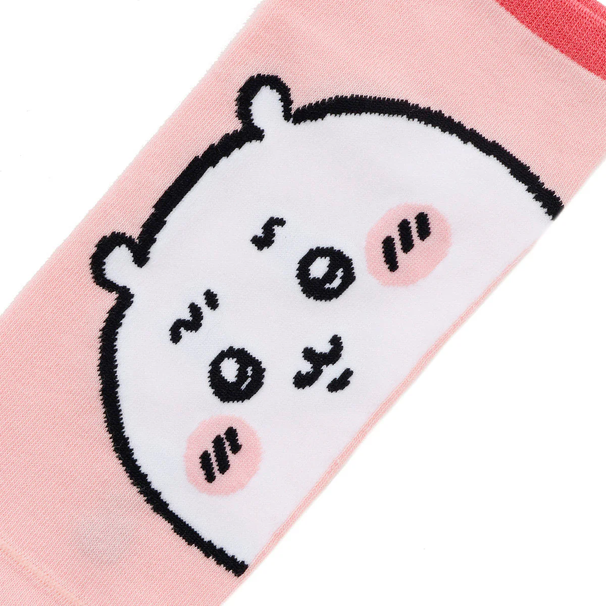 ちいかわ クルーソックス ちいかわアップ ライトピンク - Image 4