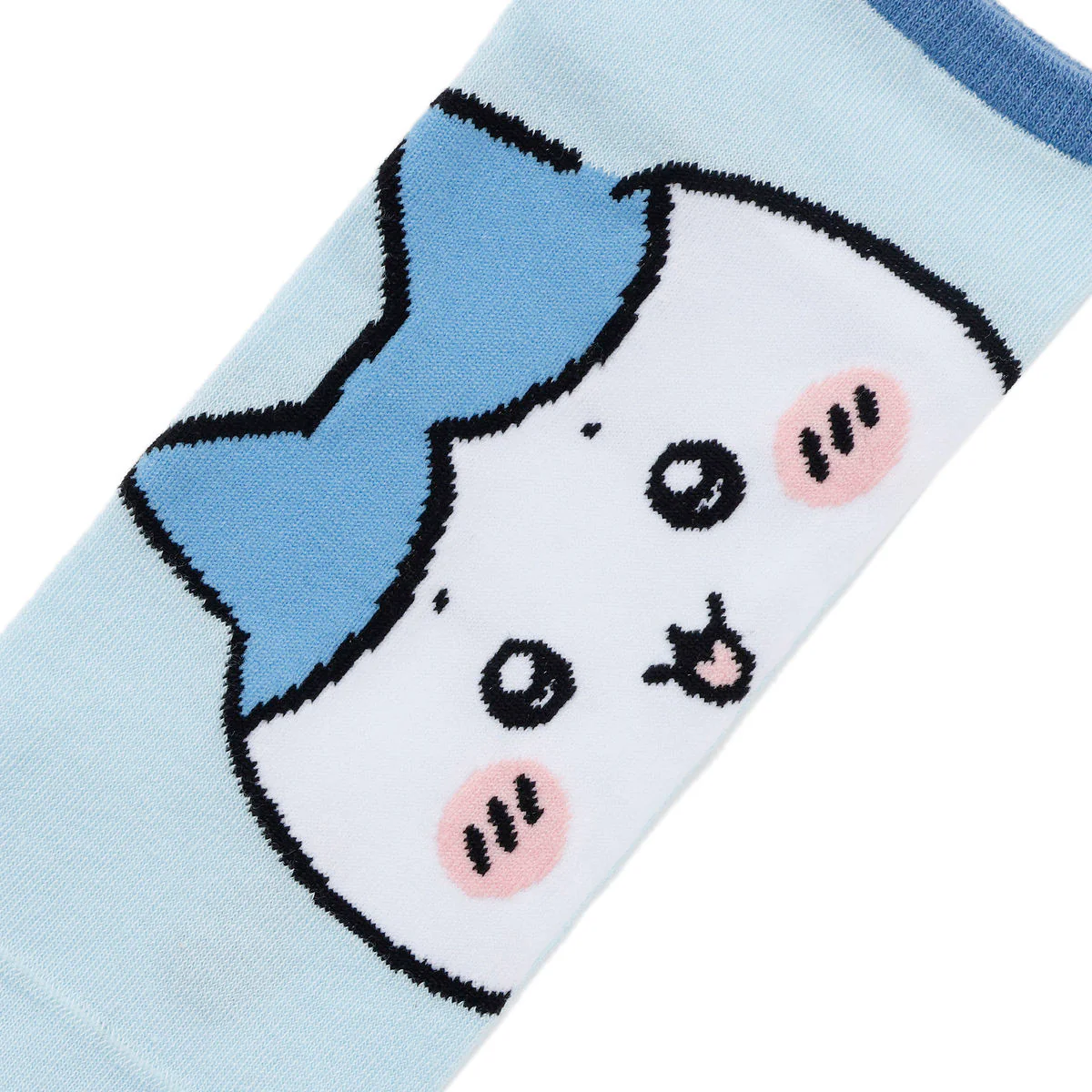 ちいかわ クルーソックス ハチワレアップ ライトブルー - Image 4