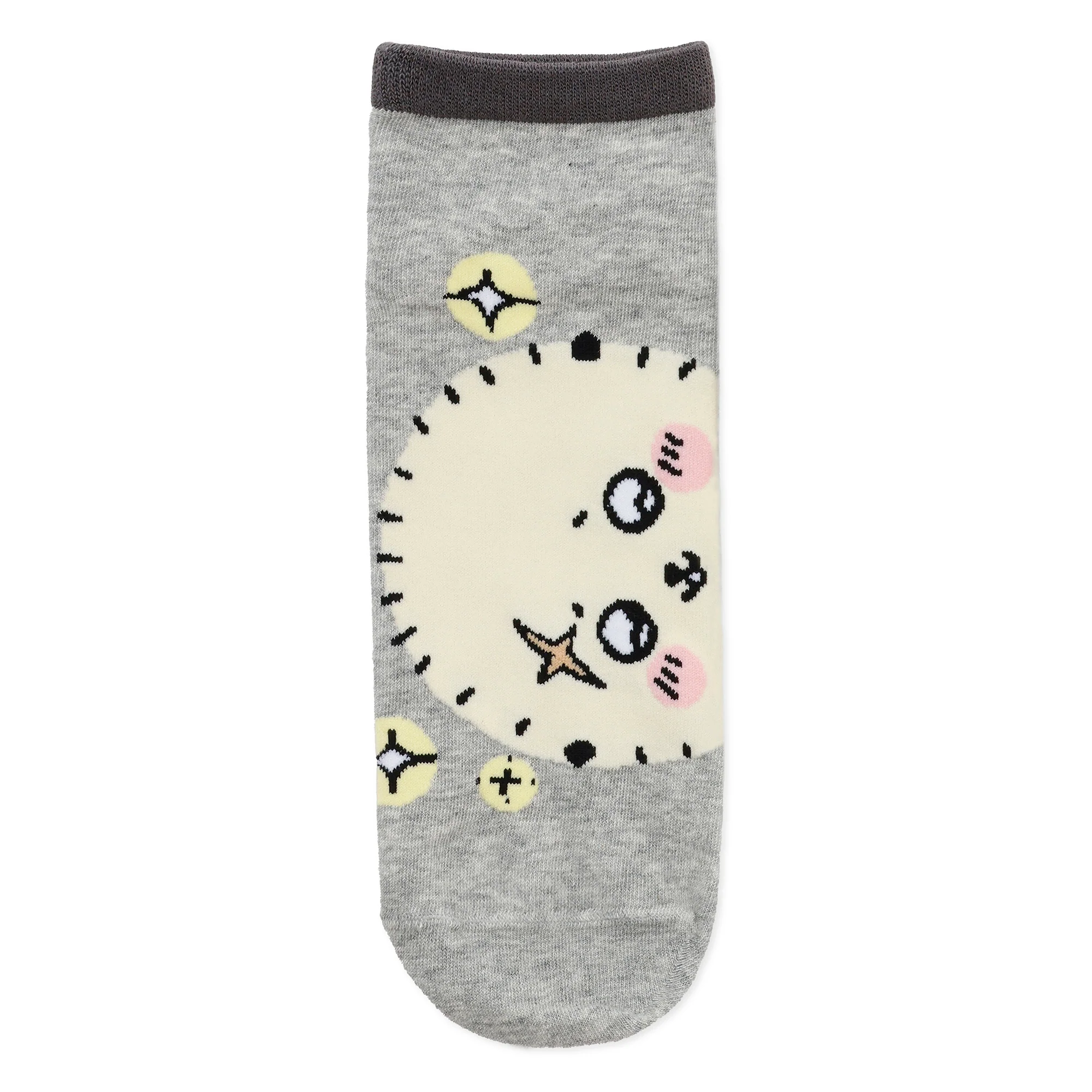 ちいかわ クルーソックス ラッコアップ 杢グレー - Image 3