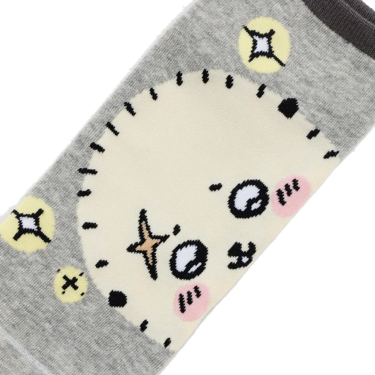 ちいかわ クルーソックス ラッコアップ 杢グレー - Image 4