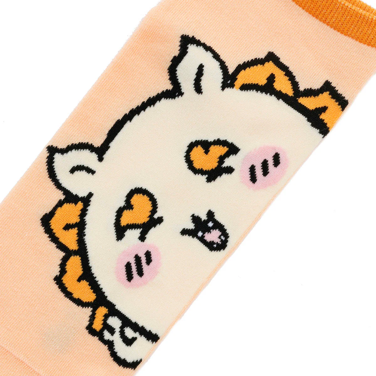 ちいかわ クルーソックス シーサーアップ ペールオレンジ - Image 4