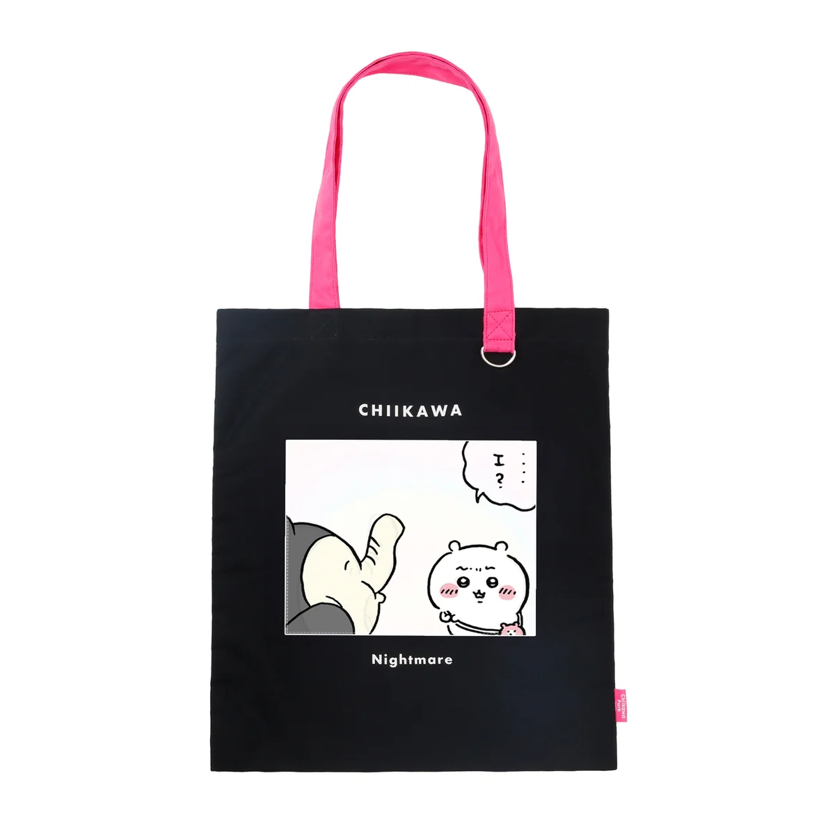 ちいかわ ちいかわパーク レンチキュラートートバッグ 悪夢 ブラック/ピンク - Image 3