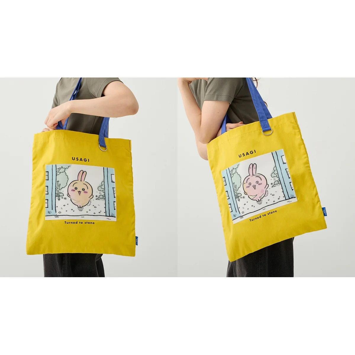 ちいかわ ちいかわパーク レンチキュラートートバッグ 拾魔 イエロー/ブルー - Image 2