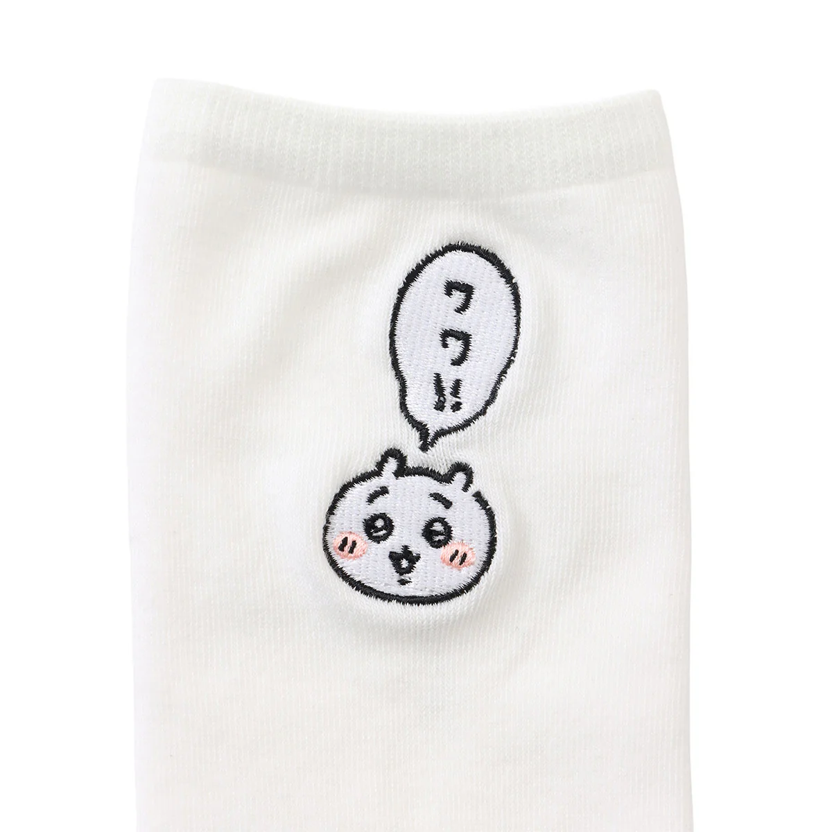ちいかわ クルーソックス ワンポイント刺繍 ちいかわ ホワイト - Image 5