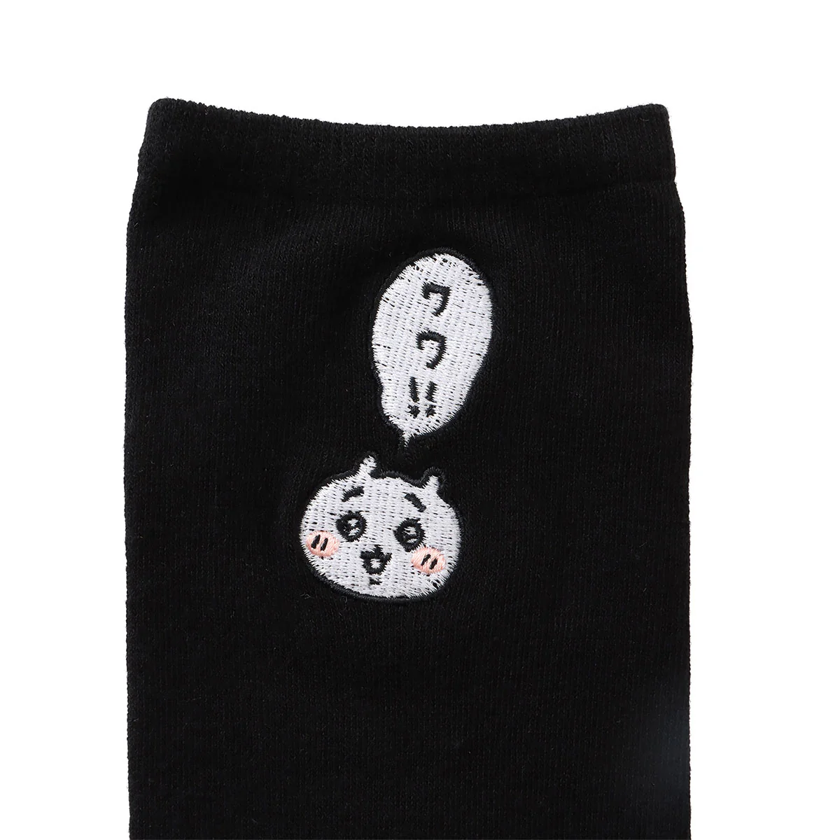 ちいかわ クルーソックス ワンポイント刺繍 ちいかわ ブラック - Image 5