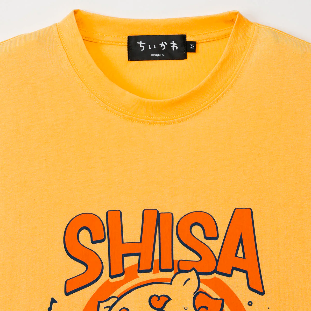 ちいかわ シーサーのおみやげやさん Tシャツ 全速力 イエロー - Image 3