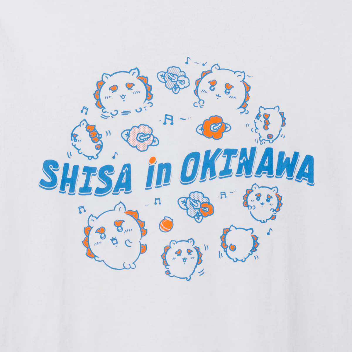 ちいかわ シーサーのおみやげやさん Tシャツ いっぱい ホワイト - Image 2
