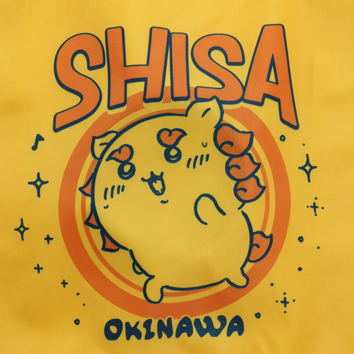 ちいかわ シーサーのおみやげやさん エコバッグ 全速力 イエロー - Image 2