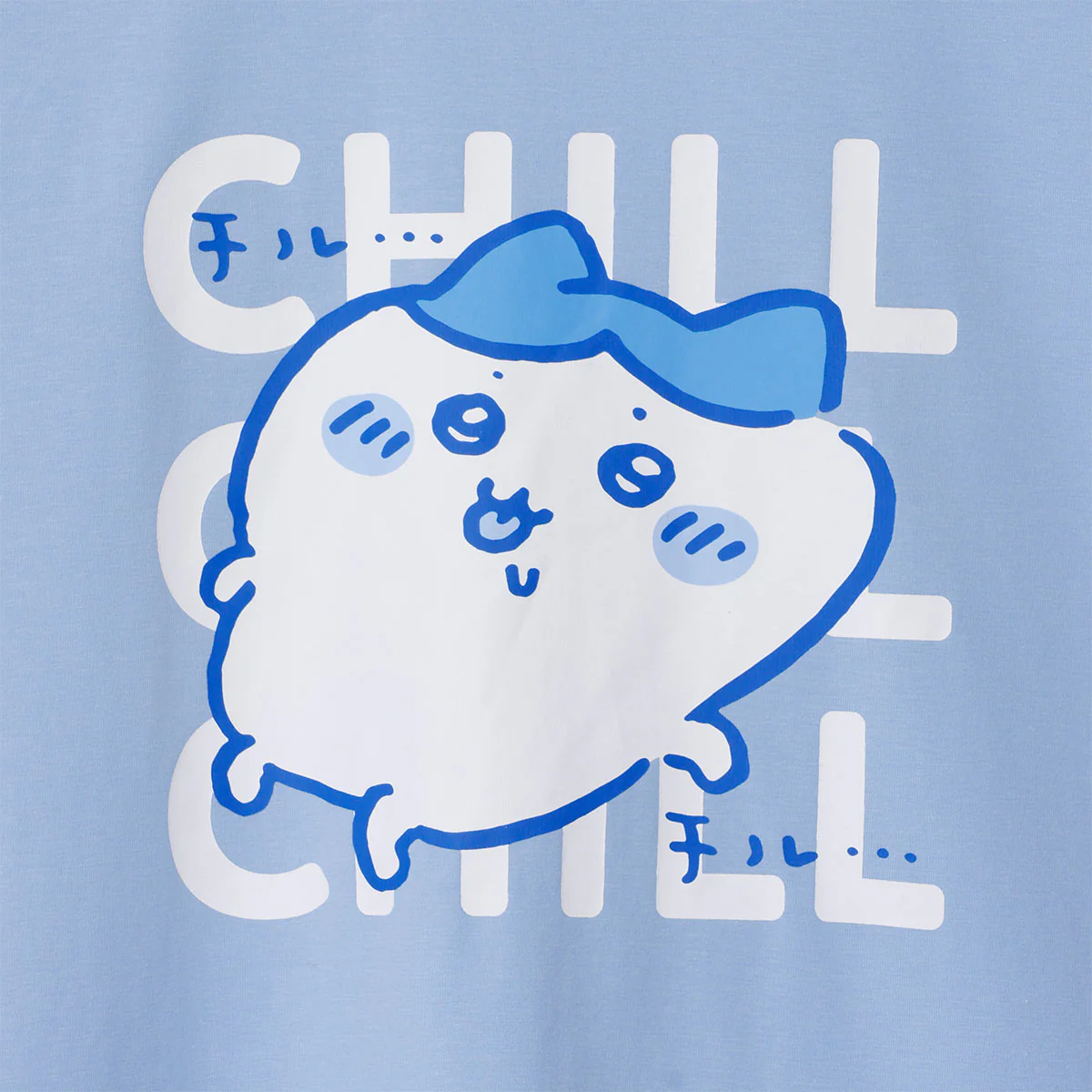 ちいかわ Tシャツ チルチルハチワレ ブルー - Image 4