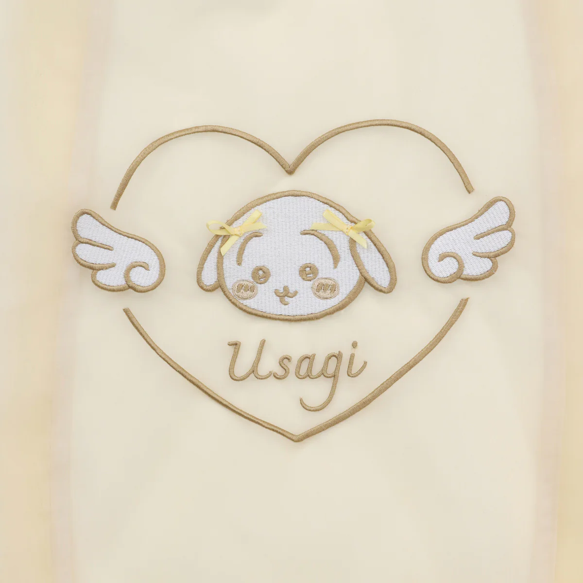 ちいかわ Go!HARAJUKU オーガンジーバッグ リボンリボン うさぎ イエロー - Image 5