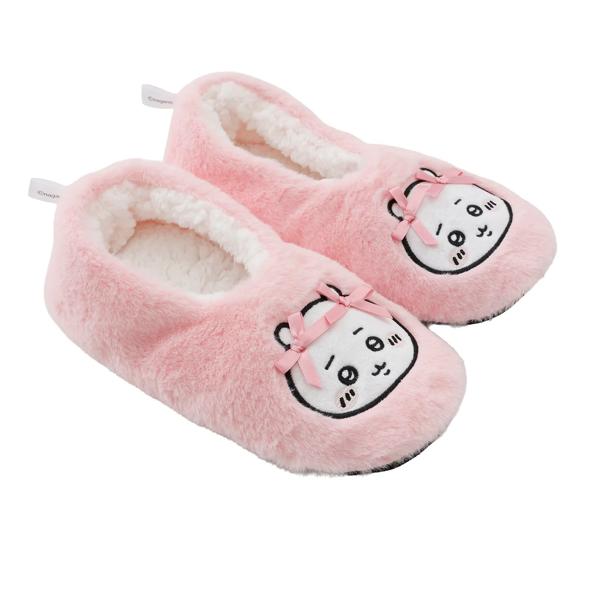 ちいかわ ルームシューズ ちいかわリボン ピンク - Image 5