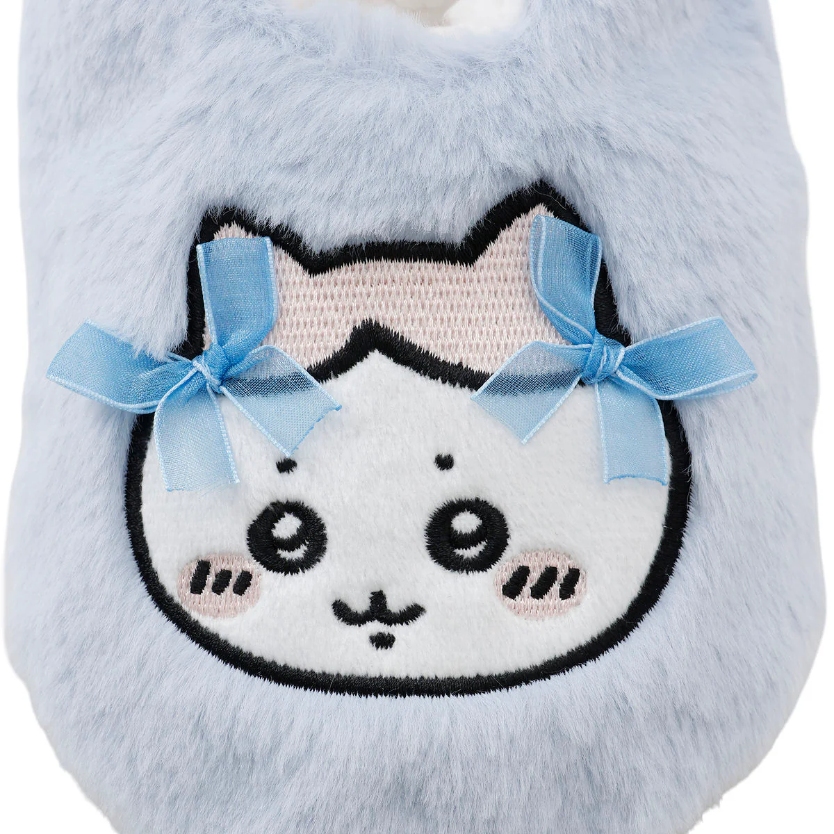 ちいかわ ルームシューズ ハチワレリボン サックス - Image 4