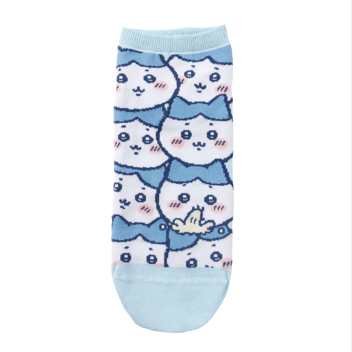 ちいかわ クルーソックス ハチワレいっぱい サックス - Image 3