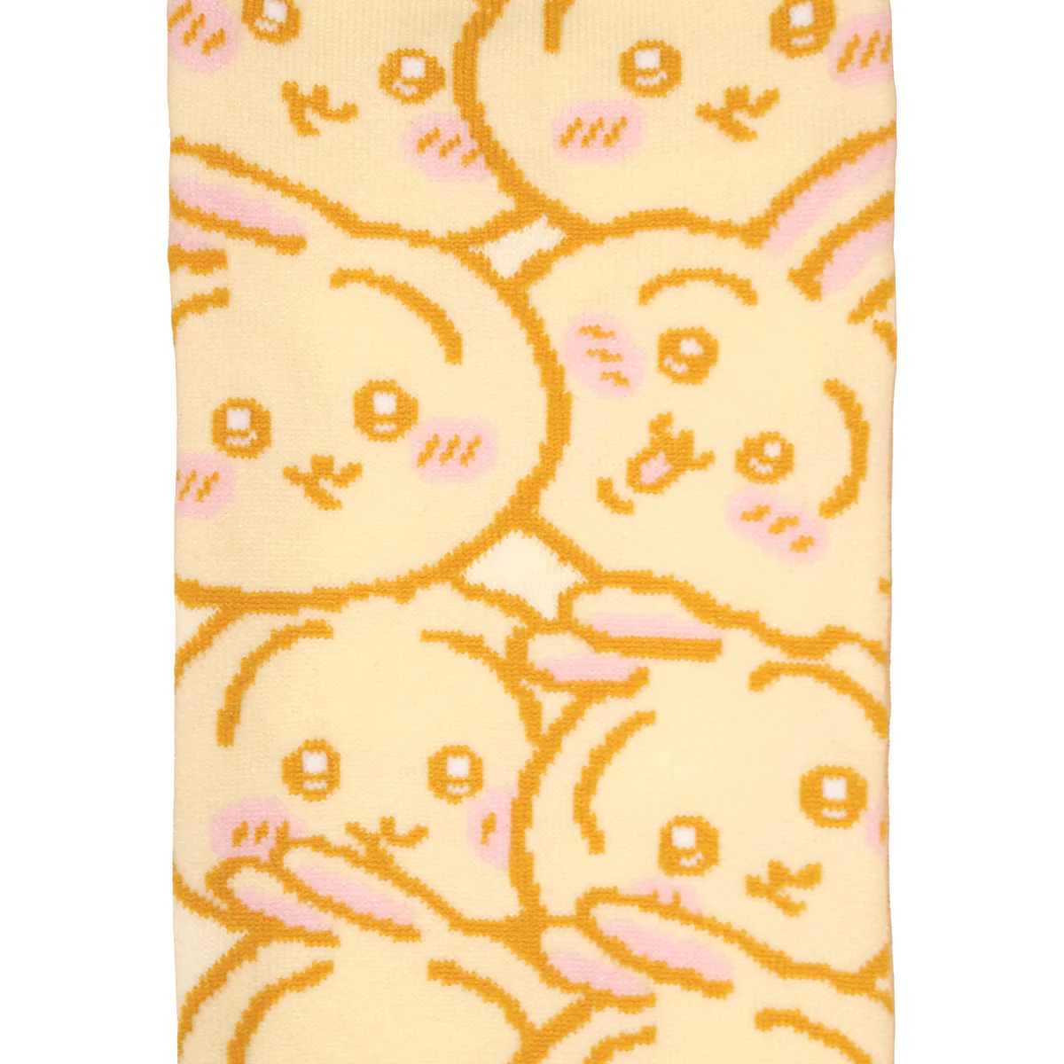 ちいかわ クルーソックス うさぎいっぱい イエロー - Image 4