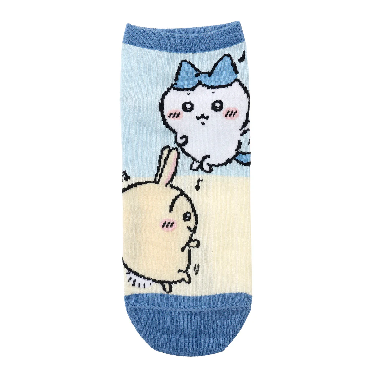 ちいかわ クルーソックス ハチワレとうさぎ サックス - Image 3