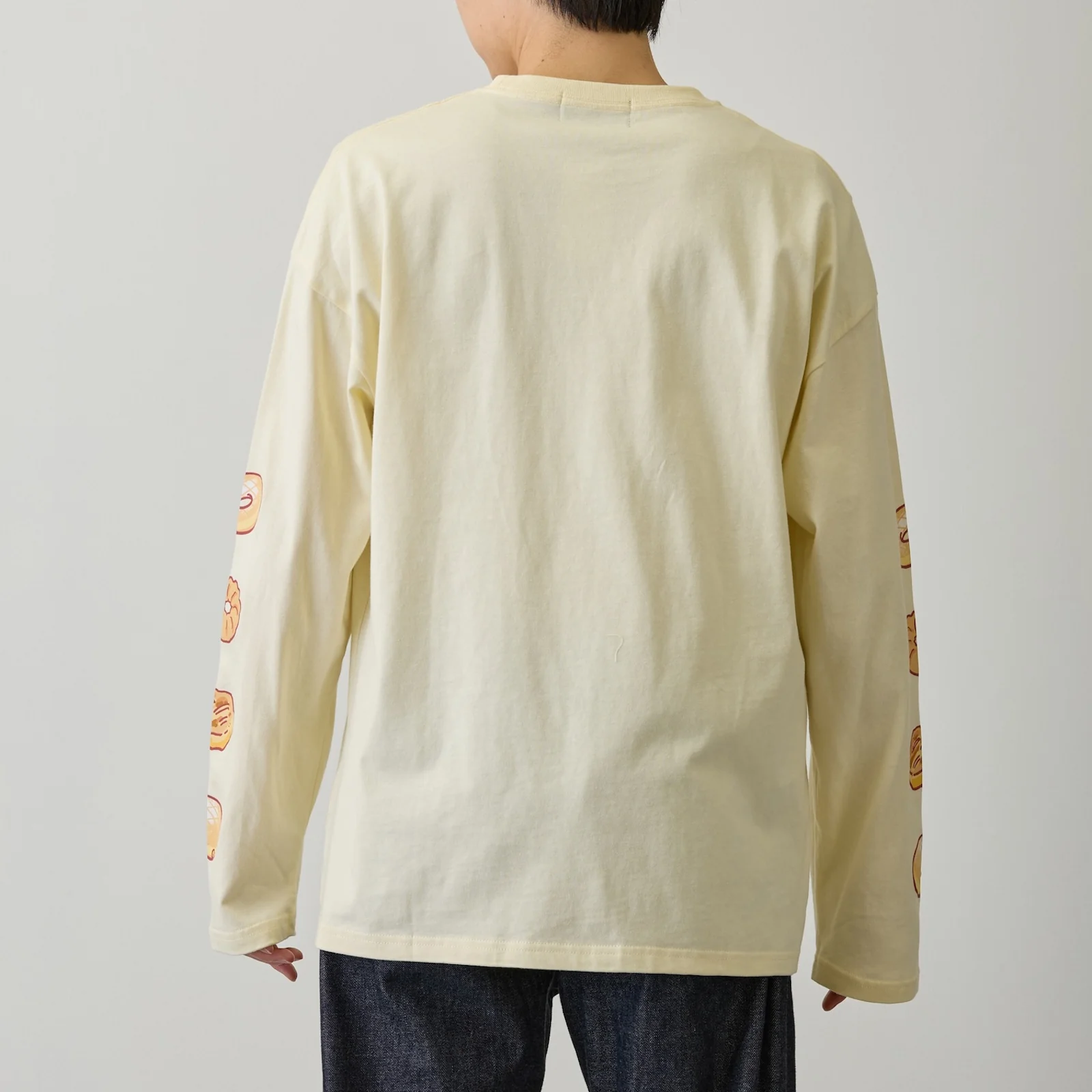 ちいかわ 長袖Tシャツ ドーナッツ イエローベージュ - Image 8