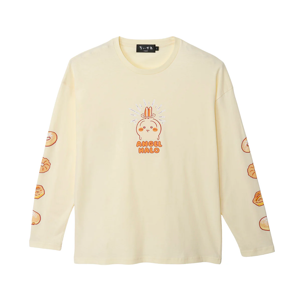 ちいかわ 長袖Tシャツ ドーナッツ イエローベージュ - Image 9