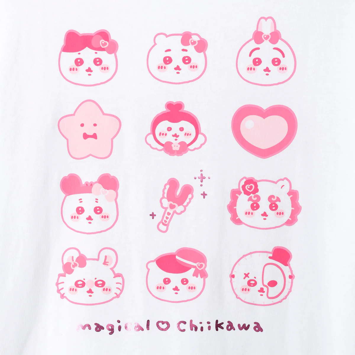 ちいかわ まじかるちいかわ Tシャツ キラキラ ホワイト - Image 5