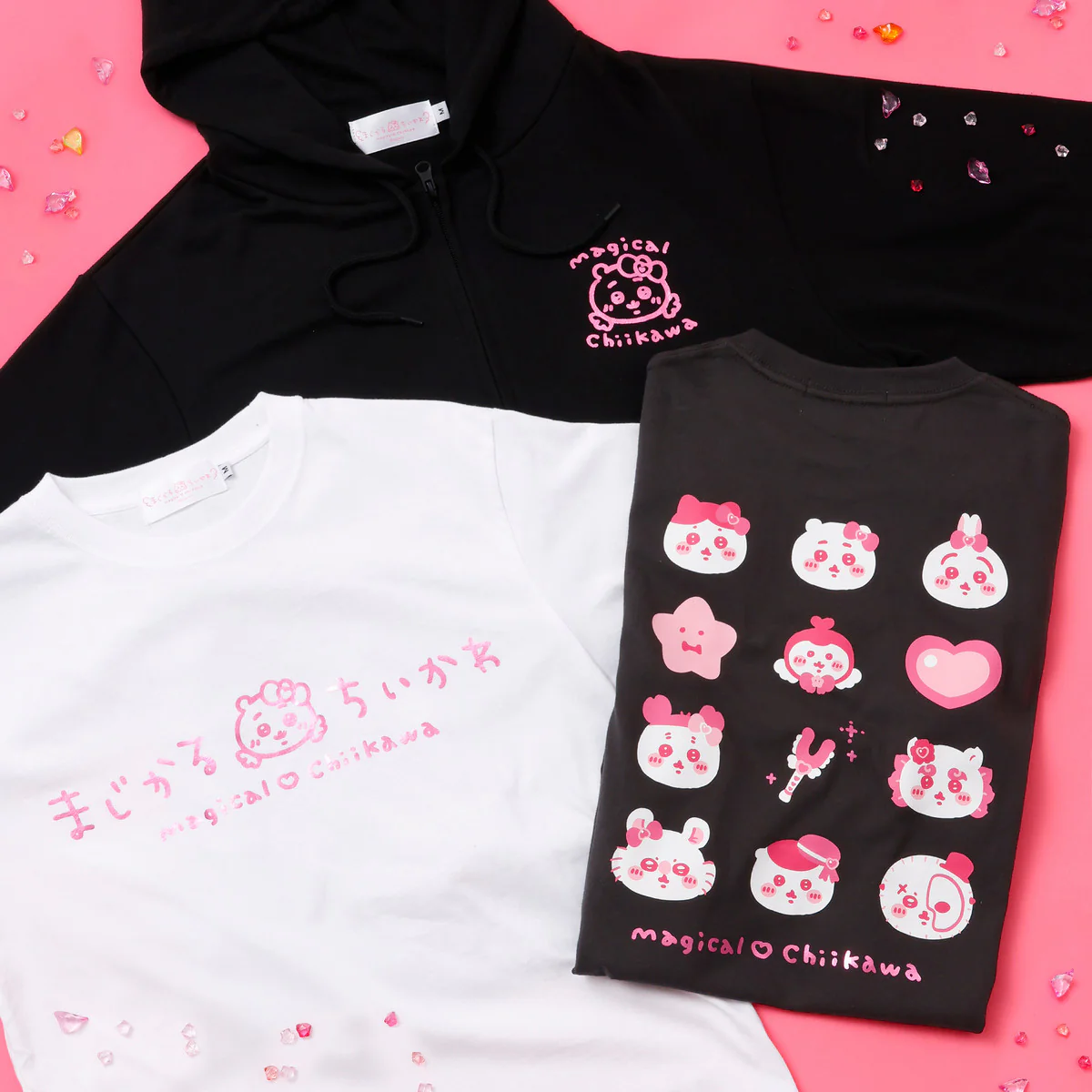 ちいかわ まじかるちいかわ Tシャツ キラキラ スミ - Image 6