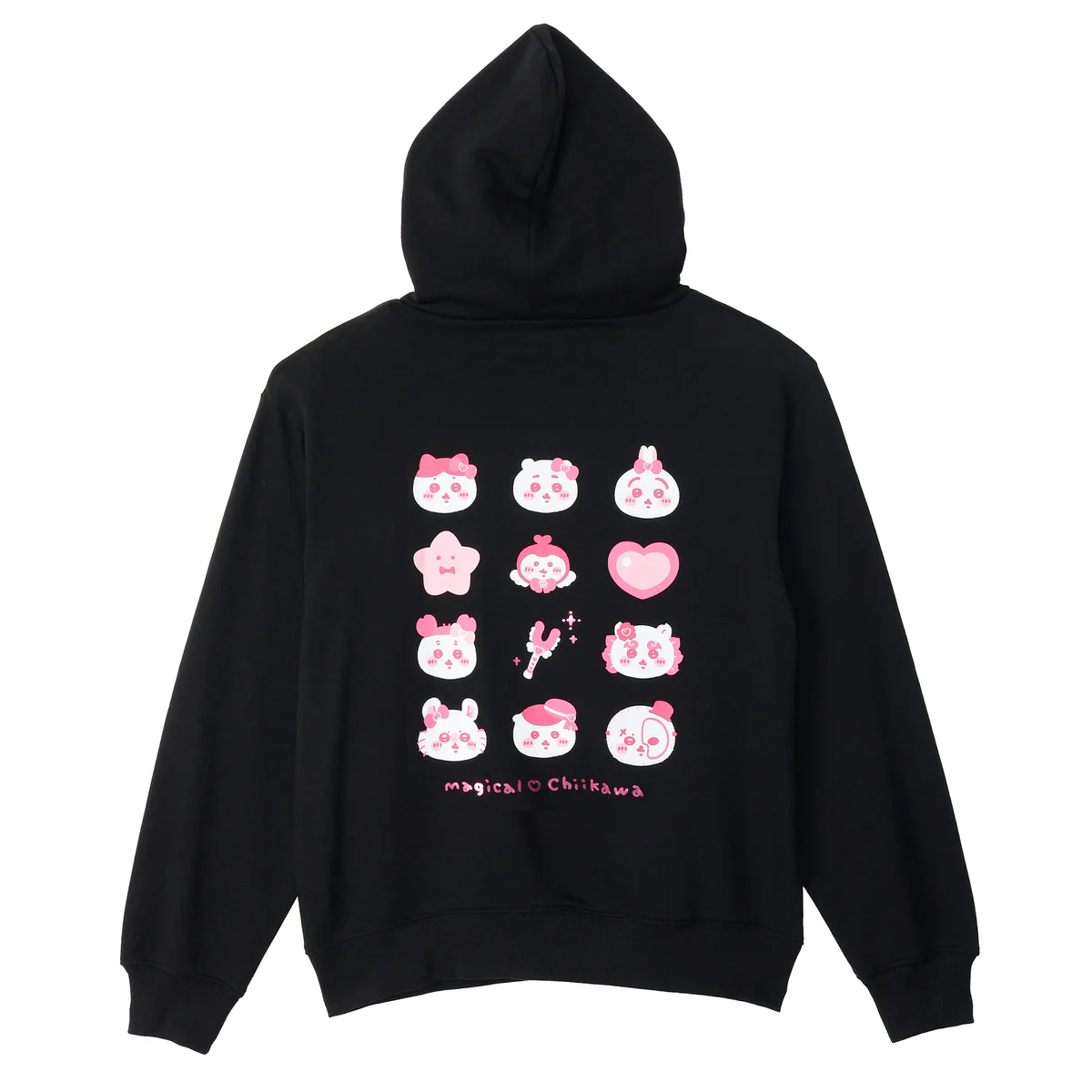ちいかわ まじかるちいかわ ZIPパーカー キラキラ ブラック - Image 4