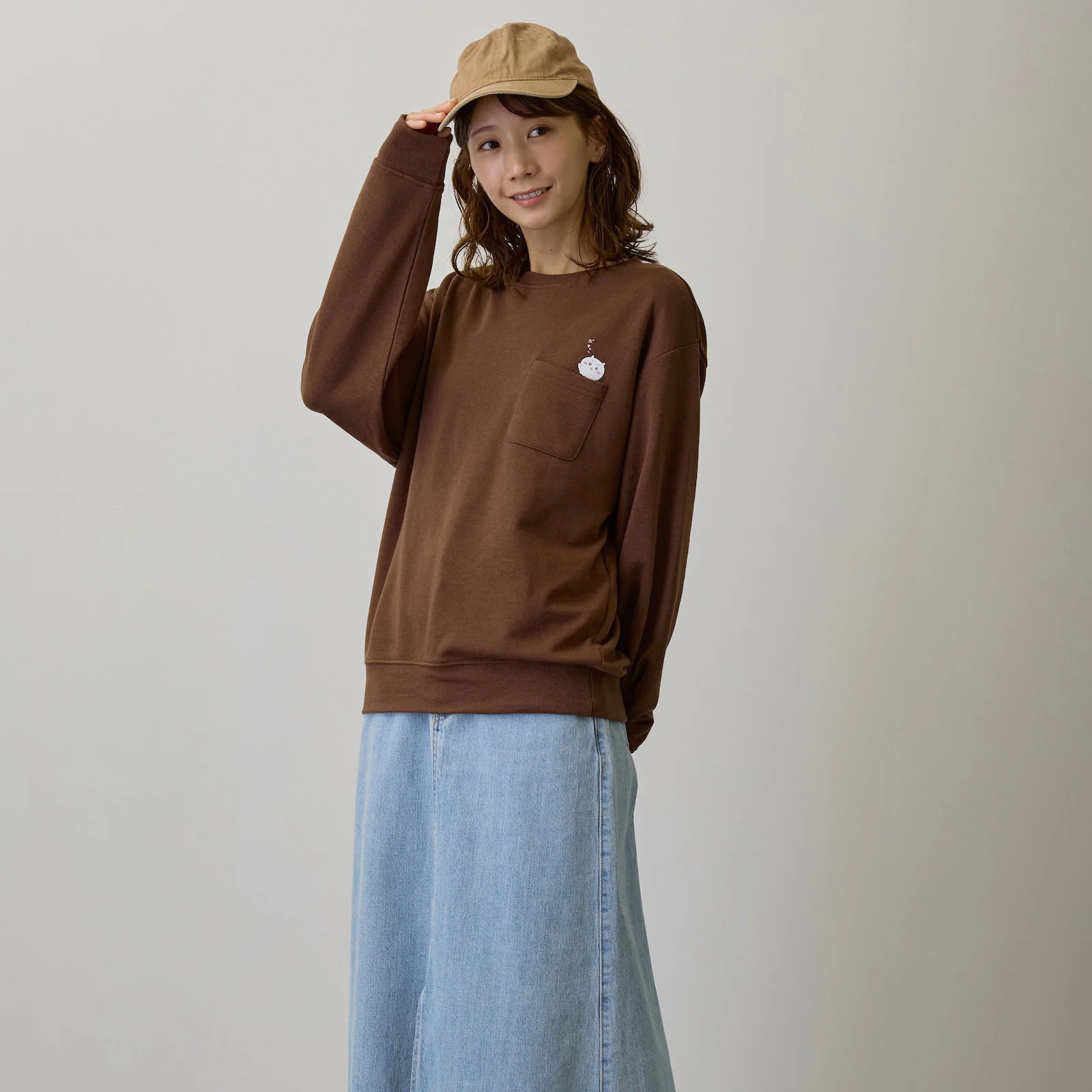 ちいかわ スウェット 自分フォンデュ ブラウン - Image 8