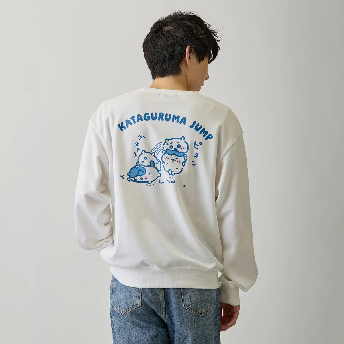 ちいかわ スウェット 肩車ジャンプ ホワイト - Image 13